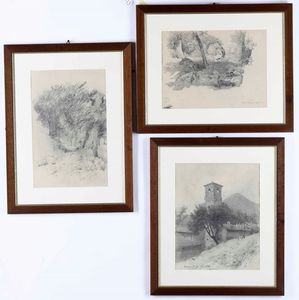 FILIBERTO PETITI - Tre disegni firmati e datati