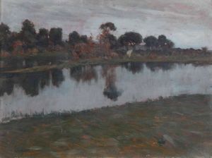 Ruggero Panerai - Paesaggio fluviale