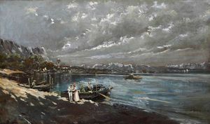 RICCARDO PELLEGRINI - Paesaggio lacustre