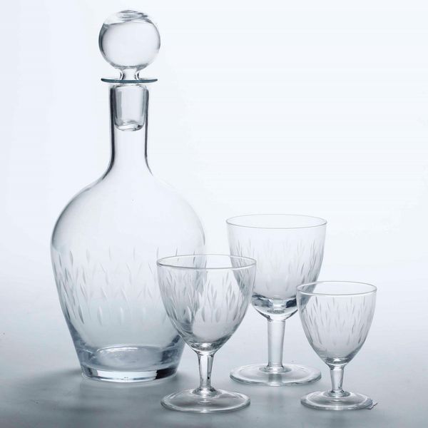 Servizio di calici <BR>Met� del XX secolo  - Asta Arredo per la tavola - Associazione Nazionale - Case d'Asta italiane