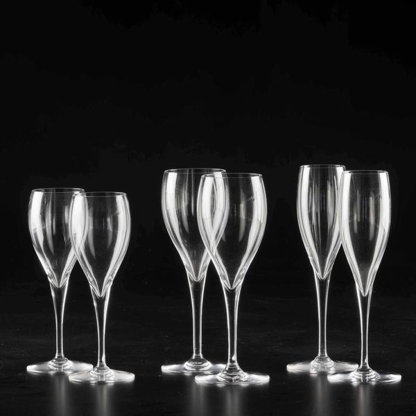 Servizio di calici �Saint R�my�<BR>Francia, Manifattura Baccarat, seconda met� del XX secolo  - Asta Arredo per la tavola - Associazione Nazionale - Case d'Asta italiane