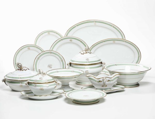 Servizio da tavola, XX secolo  - Asta Arredo per la tavola - Associazione Nazionale - Case d'Asta italiane