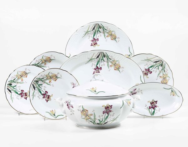 Servizio da tavola<BR>Doccia, Manifattura Richard Ginori, XX secolo  - Asta Arredo per la tavola - Associazione Nazionale - Case d'Asta italiane