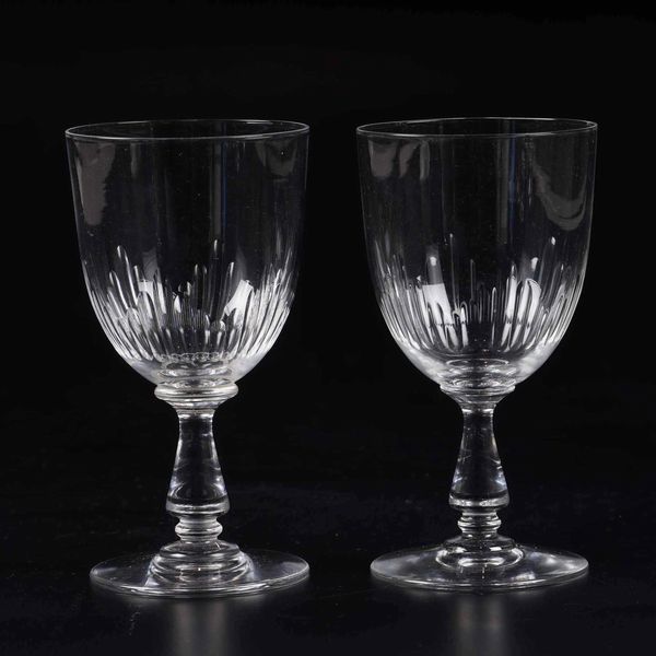 Dodici calici da acqua �Jeux d�orgue<BR>Francia, Manifattura Baccarat, XX secolo  - Asta Arredo per la tavola - Associazione Nazionale - Case d'Asta italiane