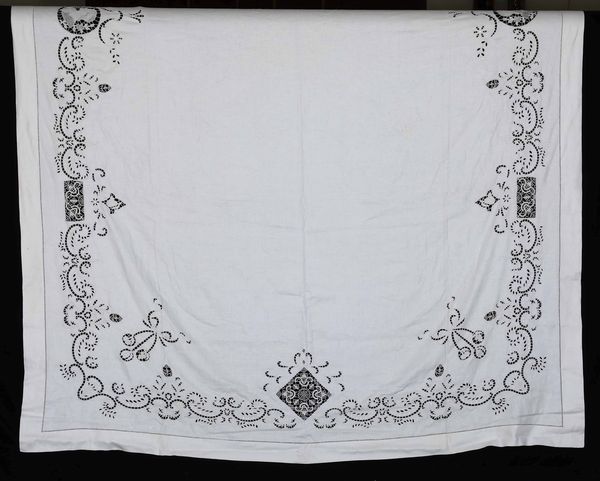 Tovaglia con iniziali �MGB� e corona di conte<BR>  - Asta Arredo per la tavola - Associazione Nazionale - Case d'Asta italiane