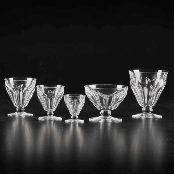 Parte di servizio Talleyrand<BR>Francia, Manifattura Baccarat, XX secolo  - Asta Arredo per la tavola - Associazione Nazionale - Case d'Asta italiane