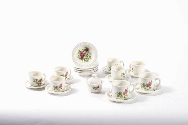 Servizio da tavola<BR>Castelli, Manifattura �SCC�, seconda met� del XX secolo  - Asta Arredo per la tavola - Associazione Nazionale - Case d'Asta italiane