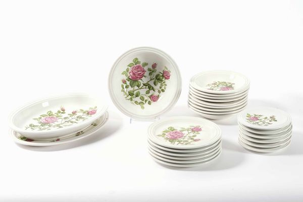 Servizio da tavola<BR>Castelli, Manifattura �SCC�, seconda met� del XX secolo  - Asta Arredo per la tavola - Associazione Nazionale - Case d'Asta italiane