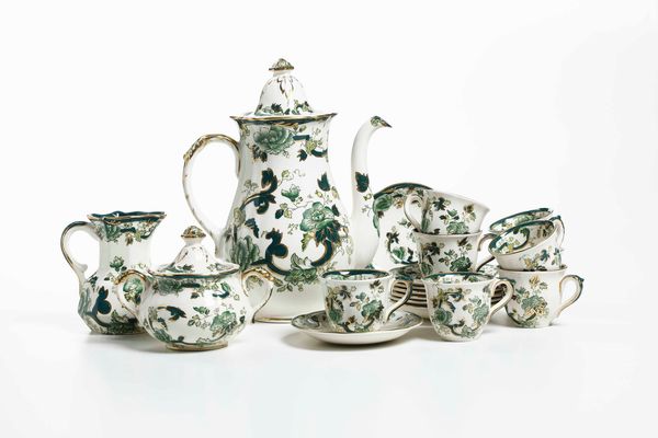 Servizio da caff� Chartreuse<BR>Inghilterra, Manifattura Mason's, XX secolo  - Asta Arredo per la tavola - Associazione Nazionale - Case d'Asta italiane