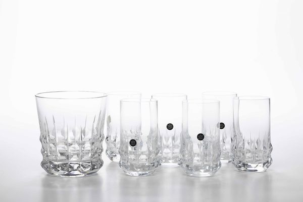 Dodici tumbler e un portaghiaccio<BR>Germania, Manifattura Rosenthal, XX secolo  - Asta Arredo per la tavola - Associazione Nazionale - Case d'Asta italiane