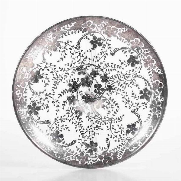 Servizio da liquore dipinto a mano, XX secolo  - Asta Arredo per la tavola - Associazione Nazionale - Case d'Asta italiane