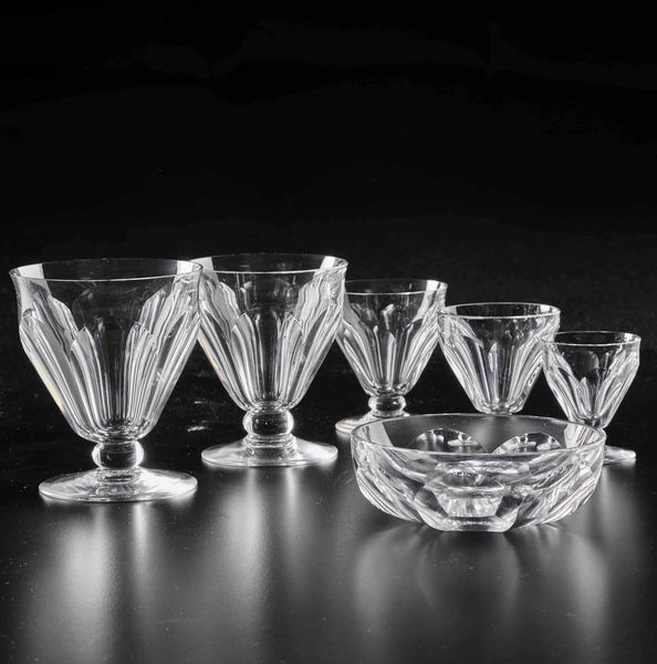 Servizio di calici �Talleyrand�<BR>Francia, Manifattura Baccarat, XX secolo  - Asta Arredo per la tavola - Associazione Nazionale - Case d'Asta italiane