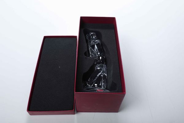 Coppia di figurine di giocatore di golf<BR>Francia, Manifattura Baccarat, XX secolo  - Asta Arredo per la tavola - Associazione Nazionale - Case d'Asta italiane