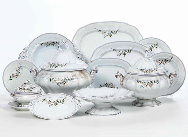 Servizio da tavola<BR>Laveno, Societ� Ceramica Italiana, inizio del XX secolo  - Asta Arredo per la tavola - Associazione Nazionale - Case d'Asta italiane