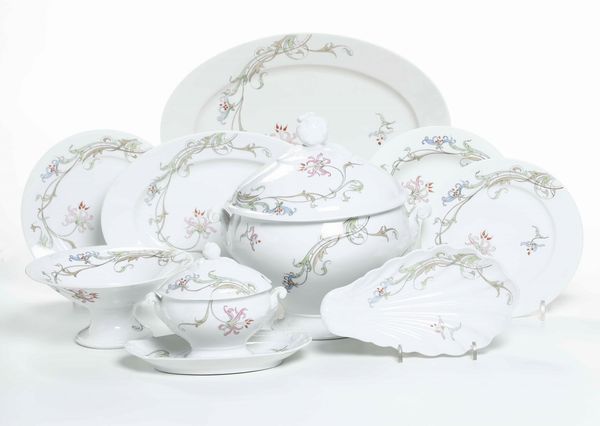 Servizio da tavola<BR>Doccia, Manifattura Ginori, XX secolo  - Asta Arredo per la tavola - Associazione Nazionale - Case d'Asta italiane