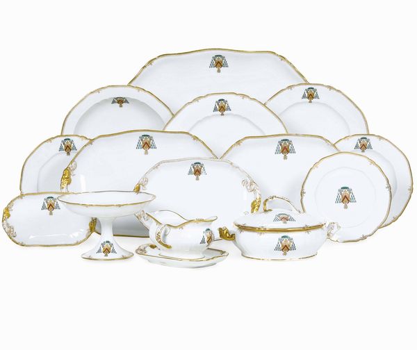 Servizio da tavola<BR>Limoges, Manifattura Martin Fr�res, XX secolo  - Asta Arredo per la tavola - Associazione Nazionale - Case d'Asta italiane