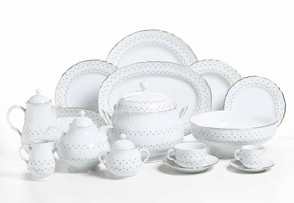 Servizio da tavola<BR>Doccia, Manifattura Richard Ginori, XX secolo  - Asta Arredo per la tavola - Associazione Nazionale - Case d'Asta italiane