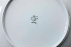 Servizio da pesce<BR>Doccia, Manifattura Richard Ginori, seconda met� del XX secolo  - Asta Arredo per la tavola - Associazione Nazionale - Case d'Asta italiane