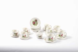 Servizio da tavola<BR>Castelli, Manifattura �SCC�, seconda met� del XX secolo  - Asta Arredo per la tavola - Associazione Nazionale - Case d'Asta italiane