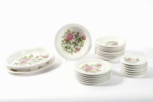 Servizio da tavola<BR>Castelli, Manifattura �SCC�, seconda met� del XX secolo  - Asta Arredo per la tavola - Associazione Nazionale - Case d'Asta italiane