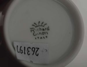 Sei tazze da caff� con cucchiaini in argento<BR>Doccia, Manifattura Ginori, XX secolo  - Asta Arredo per la tavola - Associazione Nazionale - Case d'Asta italiane