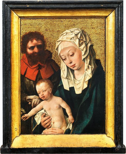 Scuola fiamminga fine XV - prima metà del XVI secolo : Sacra Famiglia (Madonna col Bambino e San Giuseppe)  - Asta Importanti Dipinti e Arredi Antichi - Associazione Nazionale - Case d'Asta italiane