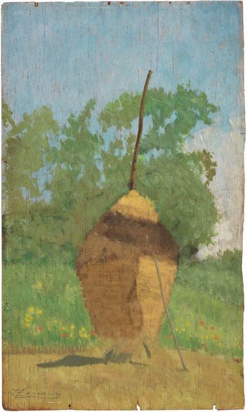 Eugenio Cecconi : Campagna con pagliaio  - Asta Importanti Dipinti e Arredi Antichi - Associazione Nazionale - Case d'Asta italiane