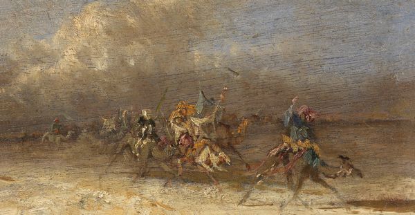 Stefano Ussi : Bozzetto di battaglia  - Asta Importanti Dipinti e Arredi Antichi - Associazione Nazionale - Case d'Asta italiane