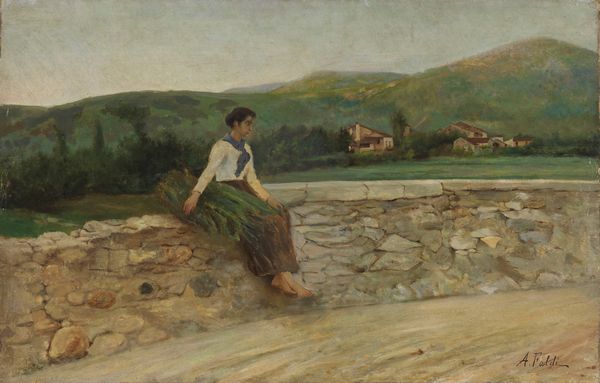 Arturo Faldi : Il riposo  - Asta Importanti Dipinti e Arredi Antichi - Associazione Nazionale - Case d'Asta italiane