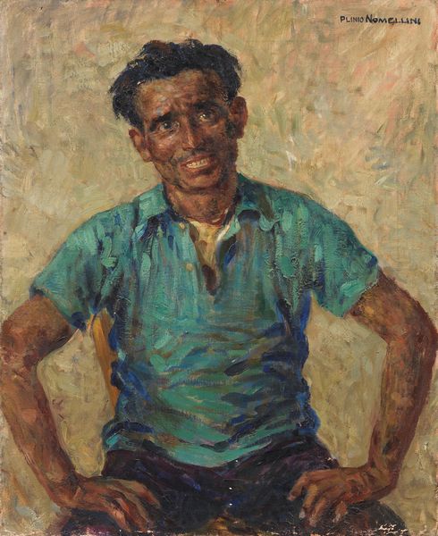 Plinio Nomellini : Pescatore  - Asta Importanti Dipinti e Arredi Antichi - Associazione Nazionale - Case d'Asta italiane