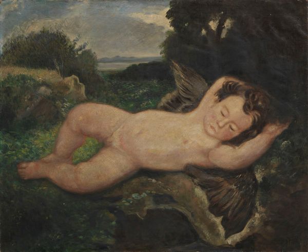 Armando Spadini : Amorino dormiente  - Asta Importanti Dipinti e Arredi Antichi - Associazione Nazionale - Case d'Asta italiane
