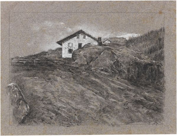 GUGLIELMO CIARDI : Sei disegni a soggetto �Montagne�  - Asta Importanti Dipinti e Arredi Antichi - Associazione Nazionale - Case d'Asta italiane