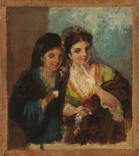 Anonimo del XIX secolo : Al balcone  - Asta Importanti Dipinti e Arredi Antichi - Associazione Nazionale - Case d'Asta italiane