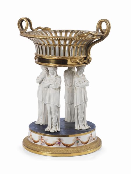 Centrotavola in bisquit  - Asta Importanti Dipinti e Arredi Antichi - Associazione Nazionale - Case d'Asta italiane