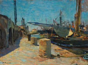 Mario Puccini - La banchina del molo vecchio