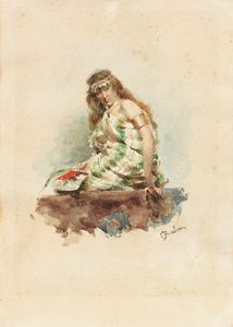 Odoardo Borrani - Odalisca