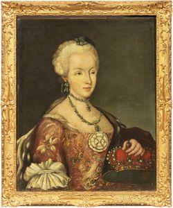 Scuola austriaca del XVIII secolo - Ritratto di principessa asburgica e Ritratto di principe asburgico