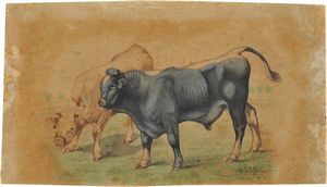 Filippo Palizzi - Buoi