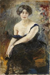 Emilio Gola - Ritratto femminile