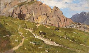 Sallustio Fornara - Pascolo alpestre