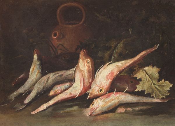 Giuseppe Recco (attr. a) : Natura morta con pesci  - Asta Dipinti e Sculture del XIX e XX secolo - Associazione Nazionale - Case d'Asta italiane