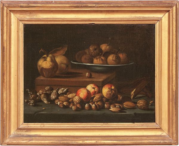 Tommaso Salini, detto Mao (attr. a) : Natura morta con noci  - Asta Dipinti e Sculture del XIX e XX secolo - Associazione Nazionale - Case d'Asta italiane