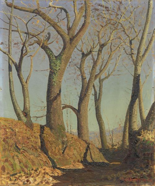 Oreste Albertini : Paesaggio con alberi  - Asta Dipinti e Sculture del XIX e XX secolo - Associazione Nazionale - Case d'Asta italiane