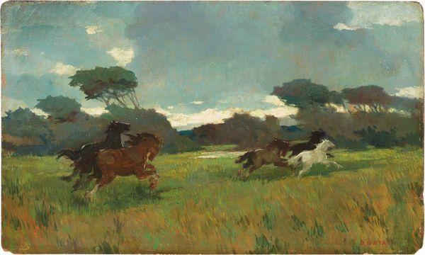 Renato Natali : Fuga  - Asta Dipinti e Sculture del XIX e XX secolo - Associazione Nazionale - Case d'Asta italiane