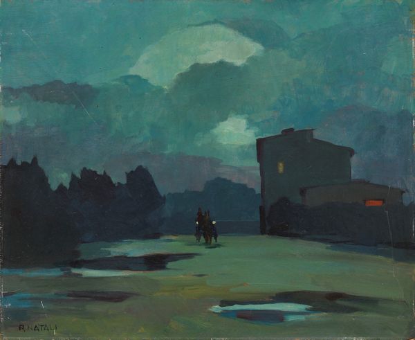 Renato Natali : Notturno  - Asta Dipinti e Sculture del XIX e XX secolo - Associazione Nazionale - Case d'Asta italiane