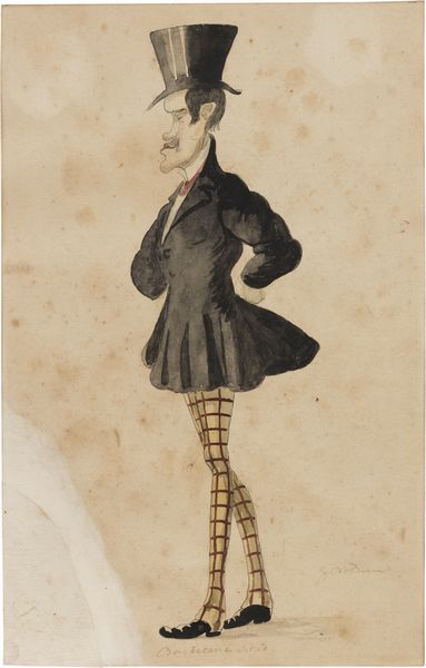 Ignoto del XIX secolo : Caricatura  - Asta Dipinti e Sculture del XIX e XX secolo - Associazione Nazionale - Case d'Asta italiane