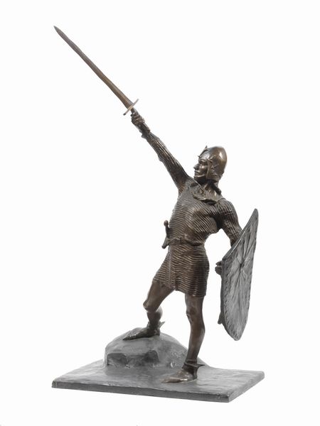 Enrico Butti : Alberto da Giussano  - Asta Dipinti e Sculture del XIX e XX secolo - Associazione Nazionale - Case d'Asta italiane