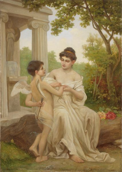 Vittorio Tessari : Venere e Cupido  - Asta Dipinti e Sculture del XIX e XX secolo - Associazione Nazionale - Case d'Asta italiane