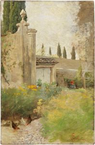 Francesco Gioli - Nel giardino (Fauglia)