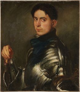 Armando Spadini - Autoritratto con la corazza